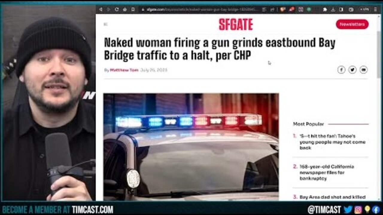 INSANE NUDE WOMAN OPENS FIRE ON RANDOM CARS IN SAN FRANCISCO, DEMOCRATS AND NUKED SF