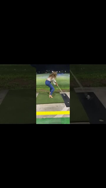 Driving Range Golf Swing Fail! Mega Fails #Shorts #Fails
