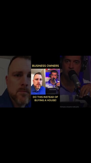 Business owners should do this instead of buying a home!