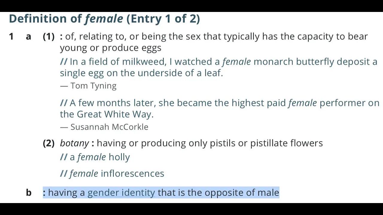 Webster Dictionary Defines "Woman". Twitter Upset