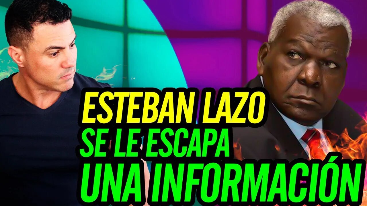 ☄️ A Esteban Lazo se le escapa una información 💥