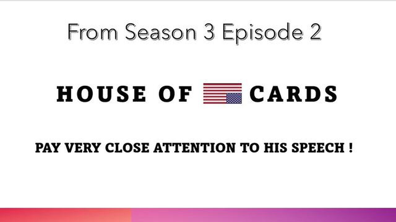 GETTING RED PILLED BY HOLLYWOOD'S "HOUSE OF CARDS"