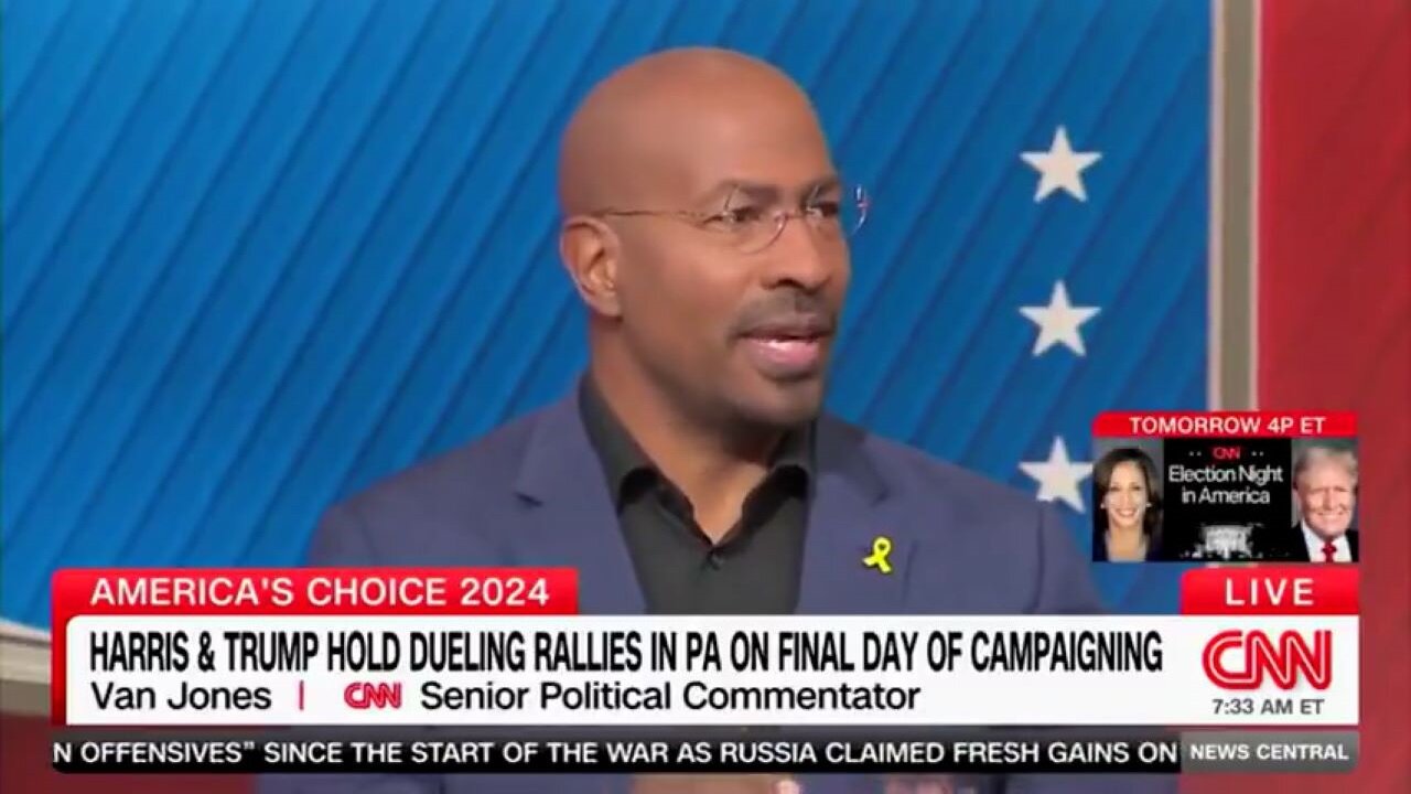 Van Jones Says He's 'Nervous And Worried' About Kamala's Chances In The Swing State Of Pennsylvania