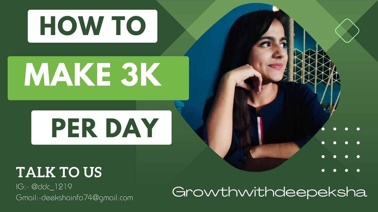 How to make 3k per day