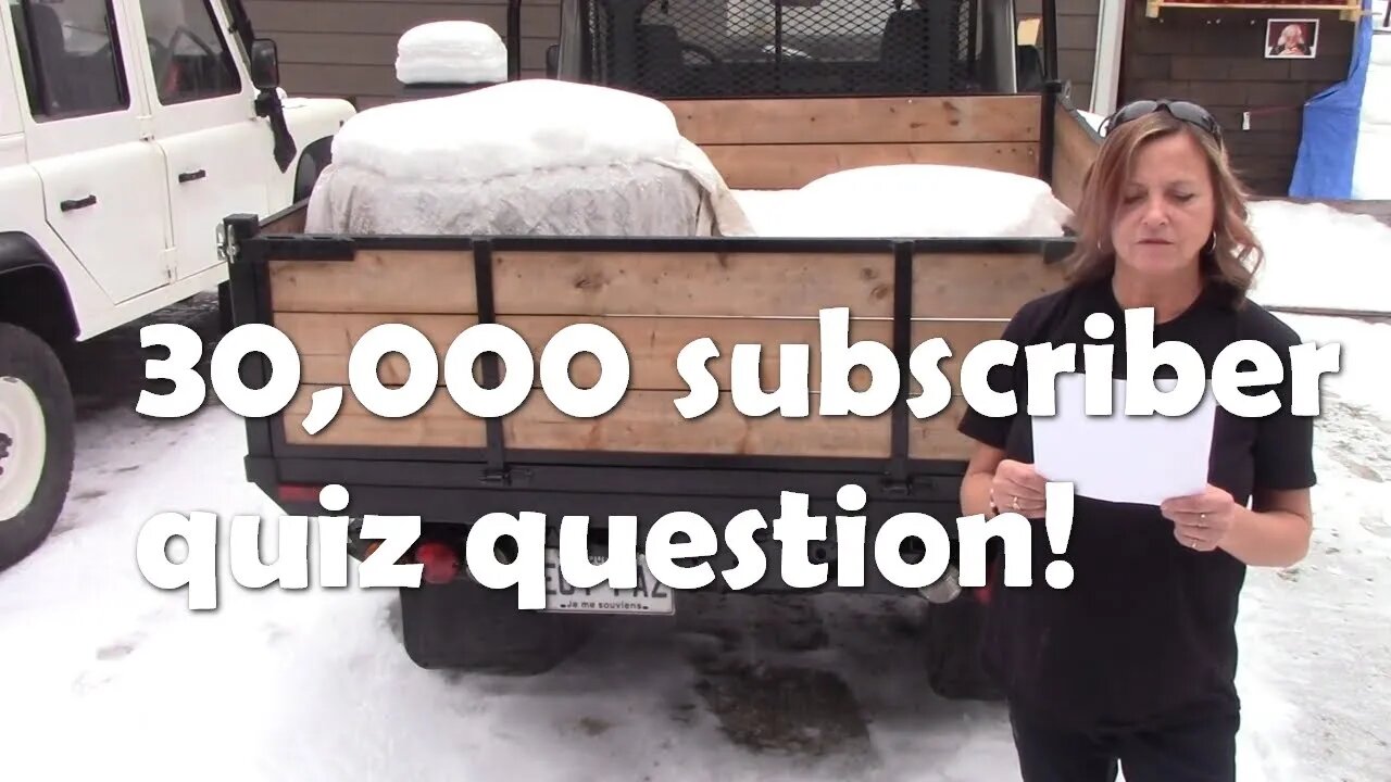 30,000 subscribers quiz question, and a bit of messing with Honda shocks!