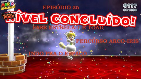 MARIO 3D WORLD EP 25 FASE ESTRELA 1 E TOAD