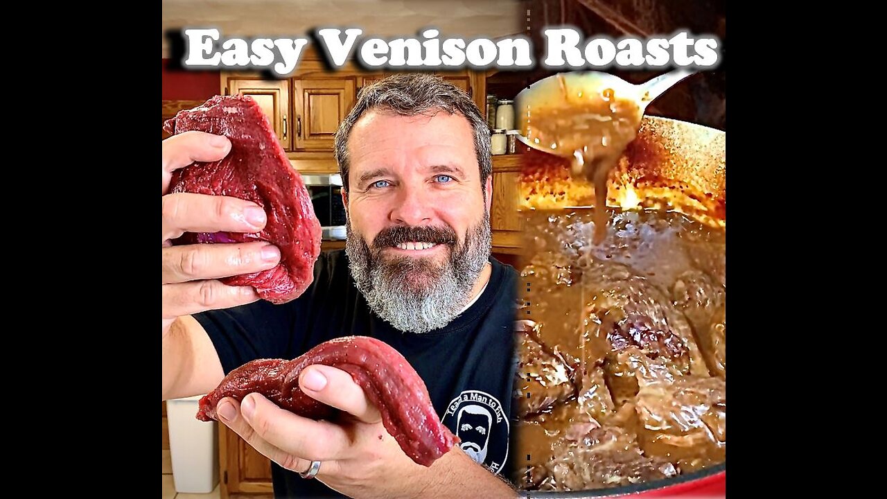 How to Cook Venison Recipe Easy Gravy Venison 🦌 Roasts Slow Cooker Crock Pot or Dutch Oven