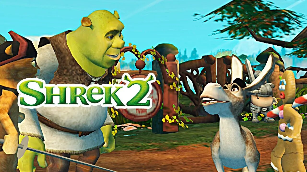 SHREK 2 (PS2) #7 - O plano do Burro e do Gato de Botas! (Legendado em PT-BR)