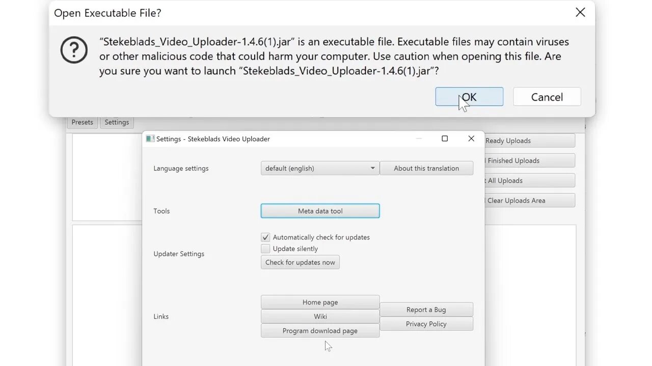 is Stekeblads Video Uploader a virus? - Does it steal YouTube Channels