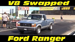 V8 Ford Ranger Drag Racing Wednesday Night TNT