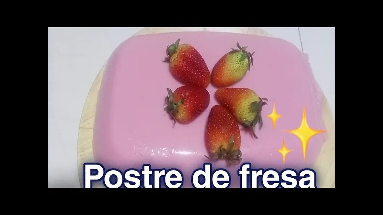 ostre de fresa/ fácil y delicioso