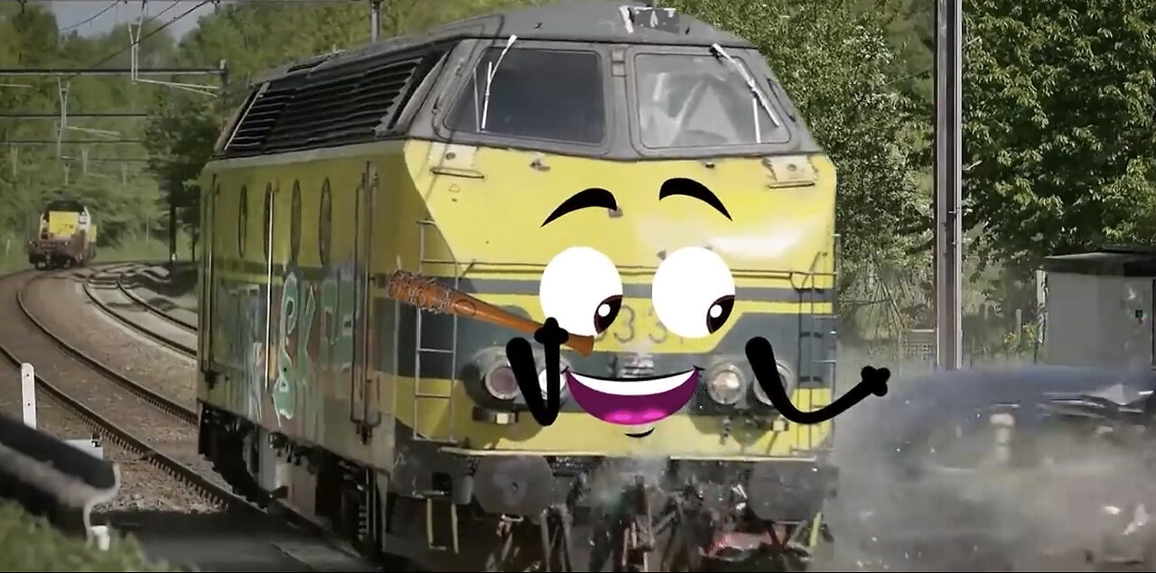 Train Crash | Monster Trains Crush Cars on Railroad