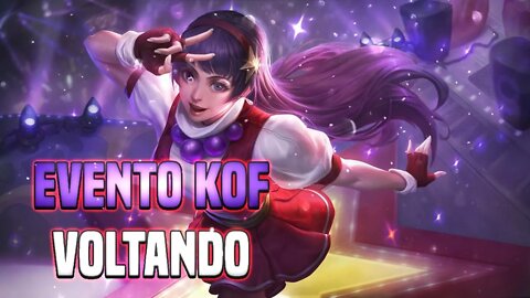 EVENTO KOF VOLTANDO SAGA JOGANDO COM AS SKINS | MLBB