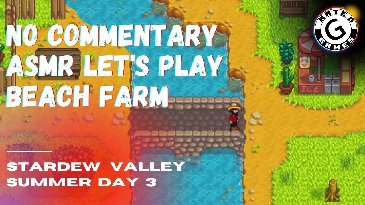 Stardew Valley No Commentary - Family Friendly Lets Play on Nintendo Switch - Summer Day 3