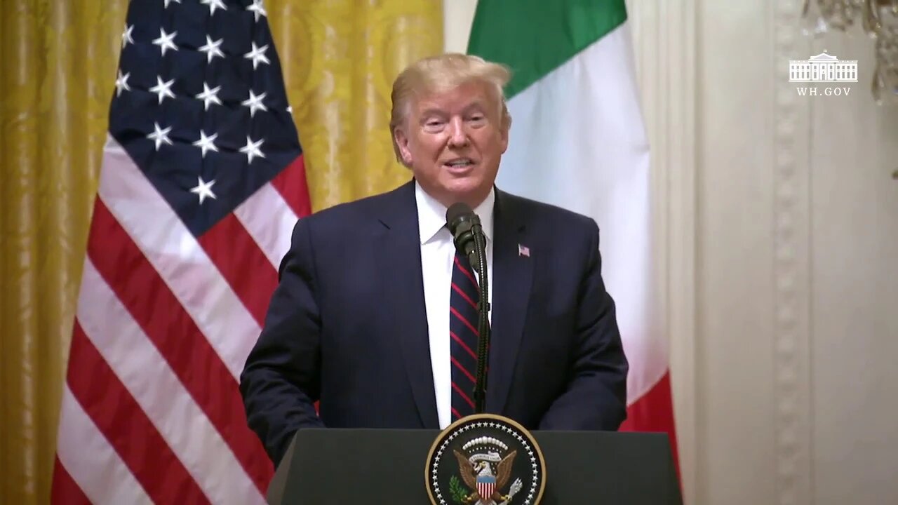 President Trump Participates in a Joint Press Conference with the President of the Italian Republic