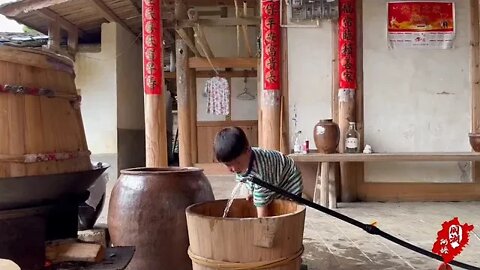 Ancestral instruments for 50 years, ancient method of brewing rice wine!!15