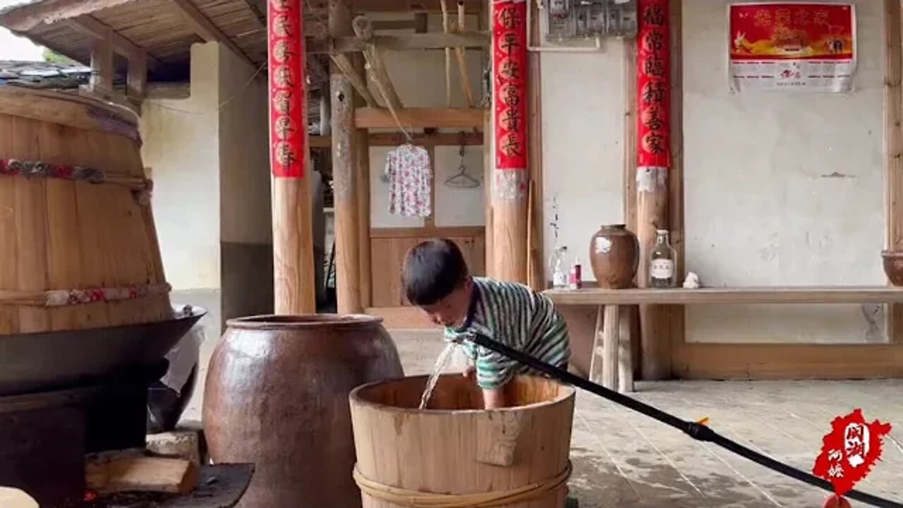 Ancestral instruments for 50 years, ancient method of brewing rice wine!!15