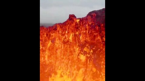 Drone Melted by Volcano