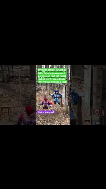 “Ontario School Climate Report Survey”, OCDSB, Heritage Public School taking away my kids innocence.