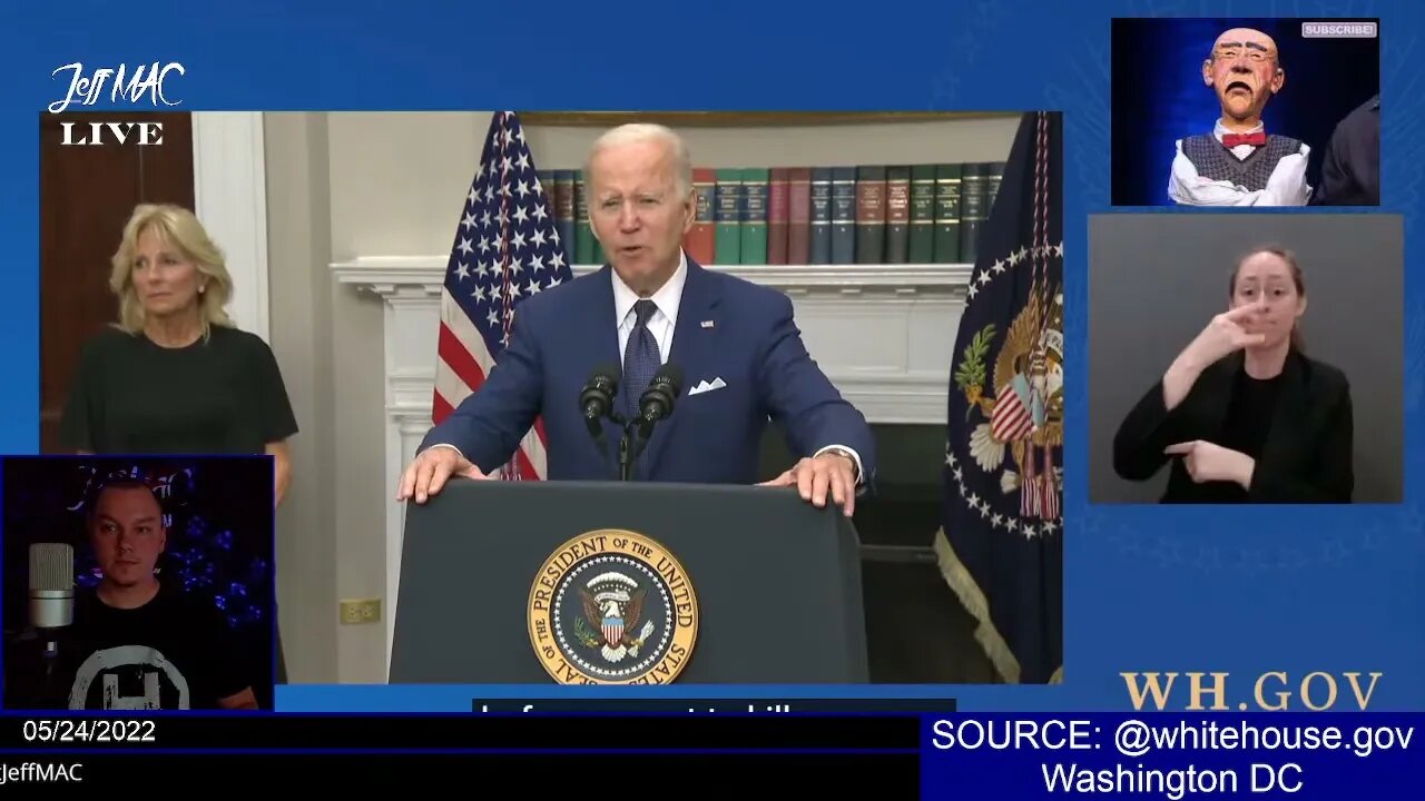 Biden on the Elementary School Shooting in Uvalde Texas | Live in Washington DC | USA |