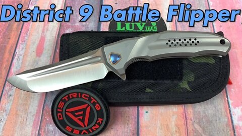 District 9 Knives Battle Flipper/ includes disassembly/ my favorite District 9 model ever !