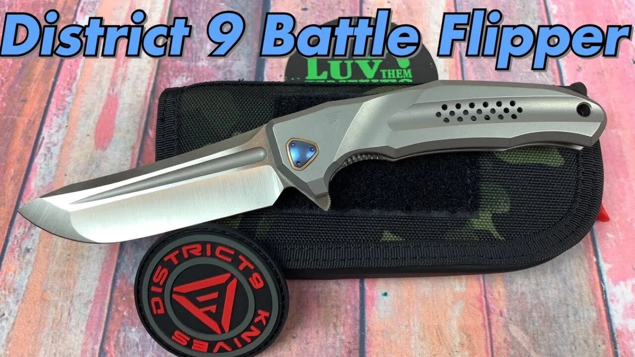 District 9 Knives Battle Flipper/ includes disassembly/ my favorite District 9 model ever !