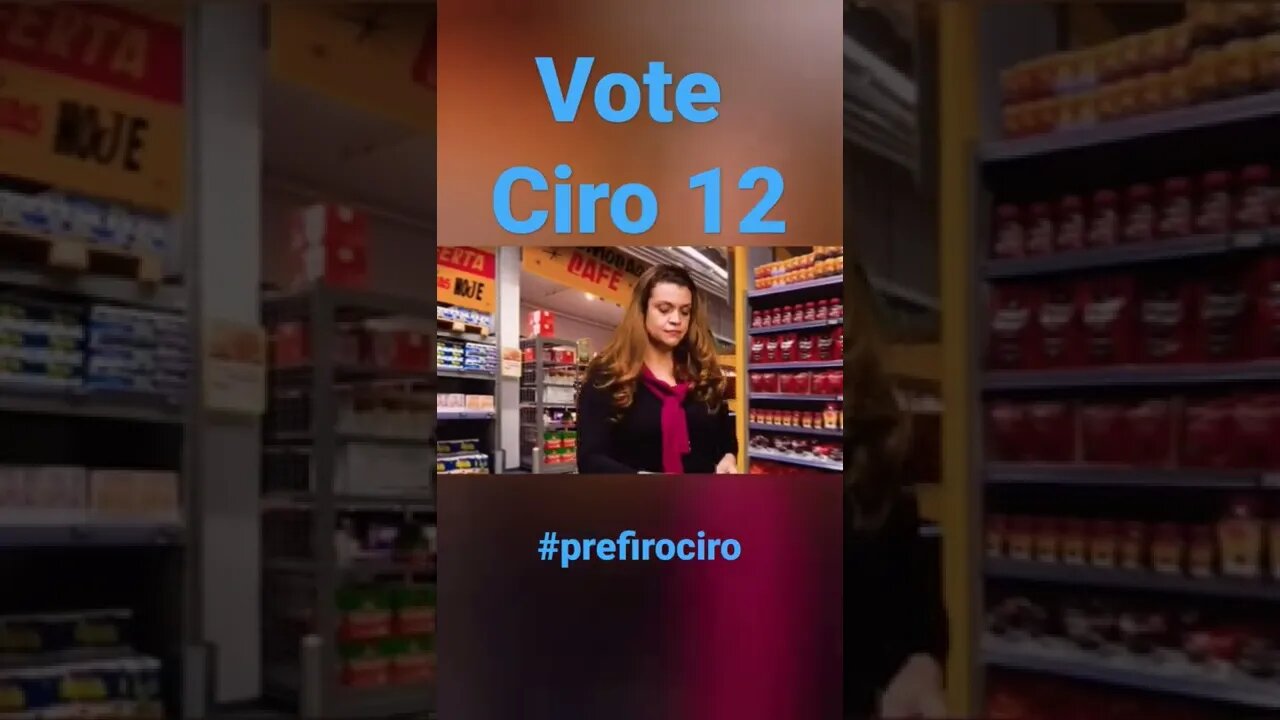 Tá tudo caro? Vote Ciro12 que a conta fecha no fim do mês!