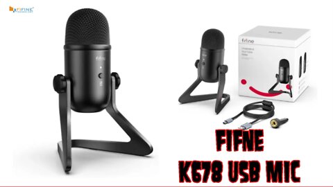 FIFINE K678 USB Microphone Sound Test and Review