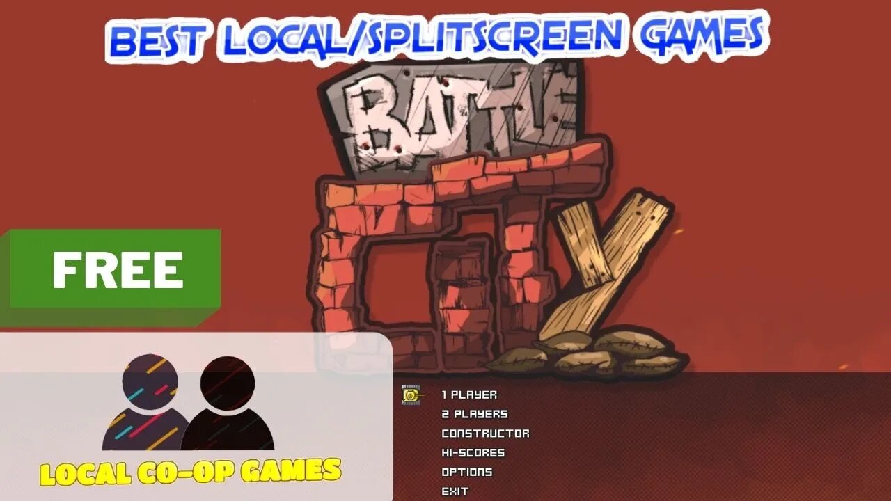 Battle City Remake Multiplayer [Free Game] - How to Play Local Coop [Gameplay]