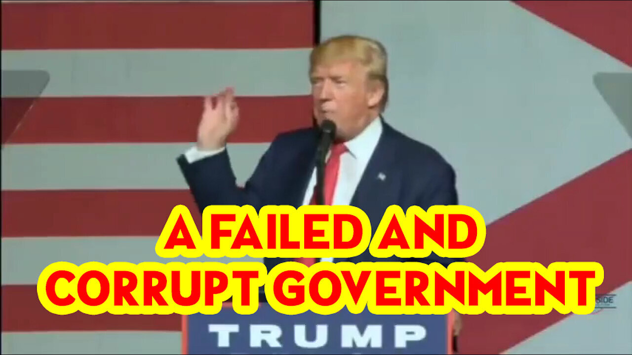 President Trump: "OUR MOVMENT IS ABOUT REPLACING A FAILED AND CORRUPT GOVERNMENT"