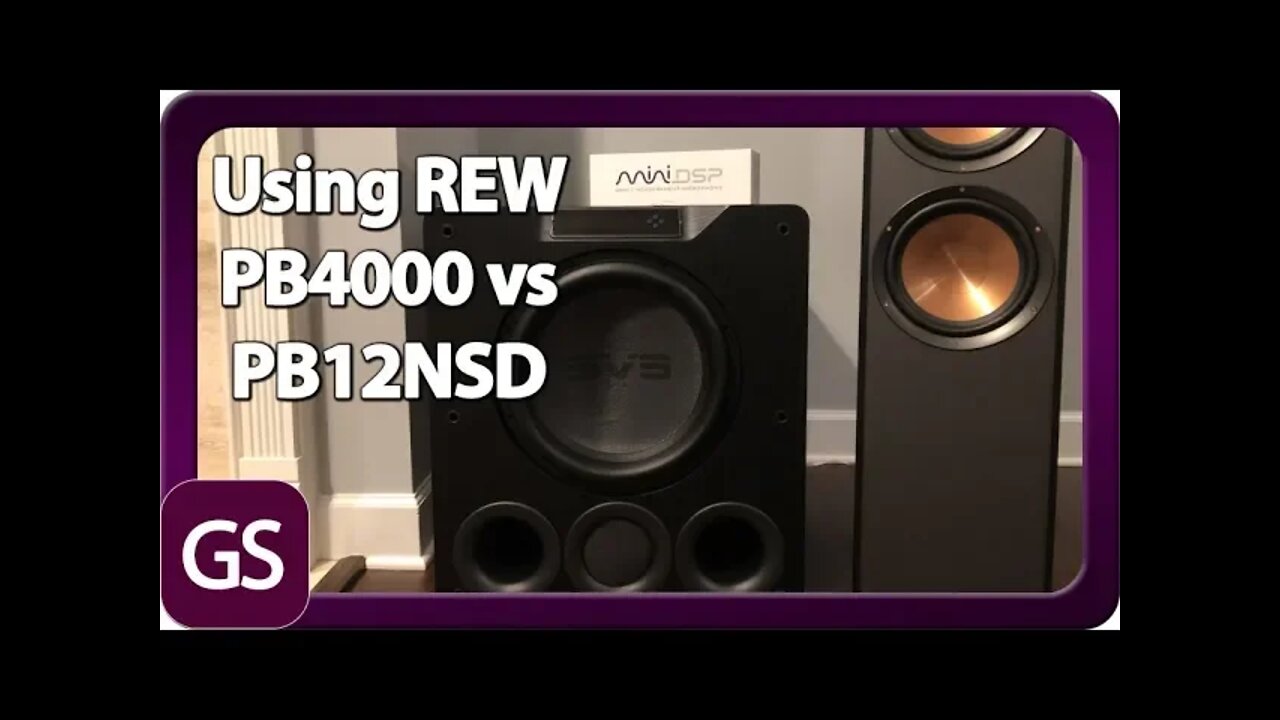 How To Tune A Subwoofer With REW PB4000 vs PB12NSD