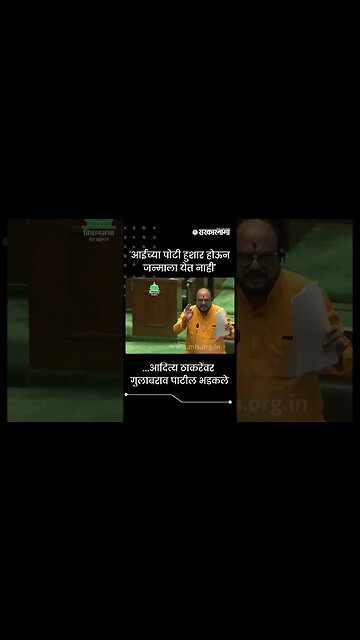 #Shorts | ...आदित्य ठाकरेंवर गुलाबराव पाटील भडकले | Politics | Maharashtra | Sarkarnama