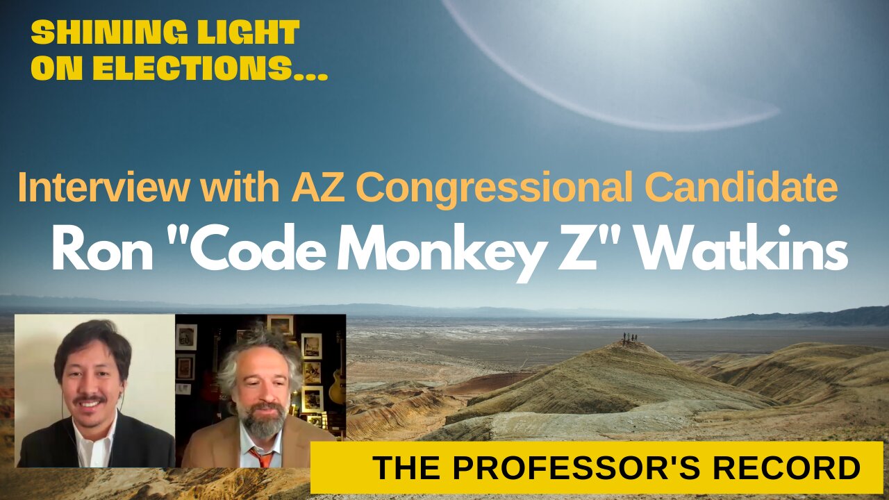 Ron "Code Monkey Z" Watkins: Congressional Candidate Shining Light on Elections