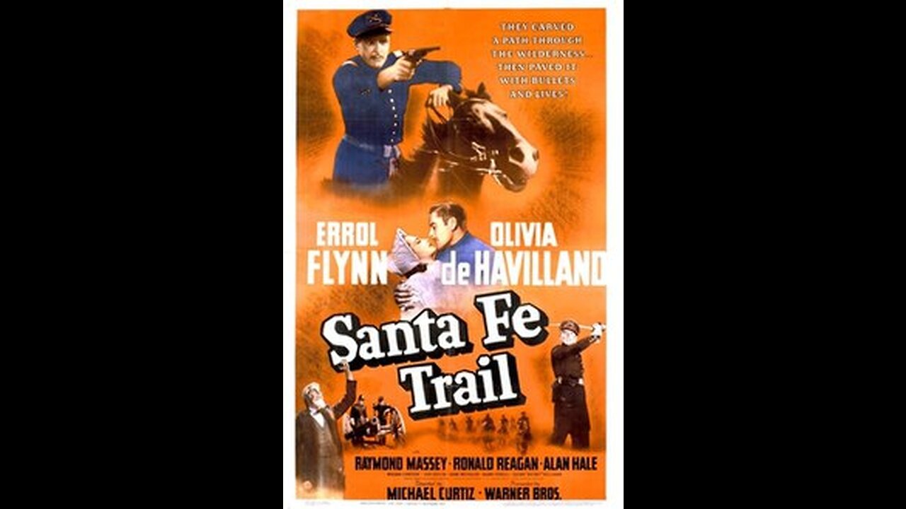 Western, War Movie | Santa Fe Trail (1940) Errol Flynn, Ronald Reagan COLORIZED Full Movie