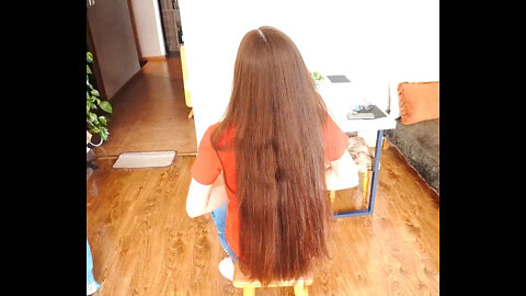 Cut off her super long hair