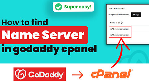 How to find name server in cPanel GoDaddy