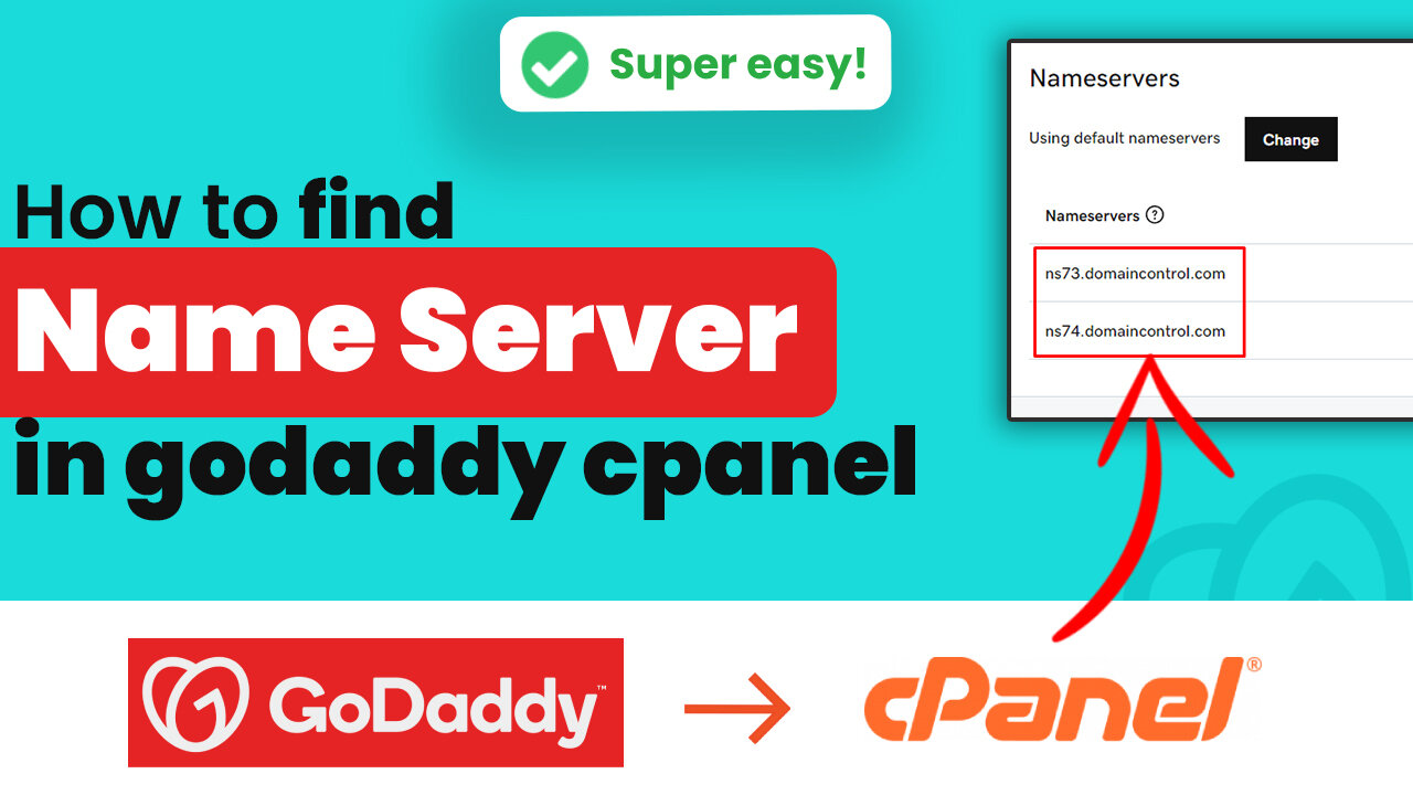 How to find name server in cPanel GoDaddy