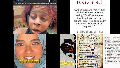 “That’s OUR N!GgA” Isaiah 4:1 KJV Will Come To Pass - Get Wit It or Be left Alone in Chaos