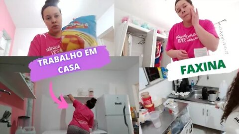 VLOG | FAXINA | DIA DE TRABALHO