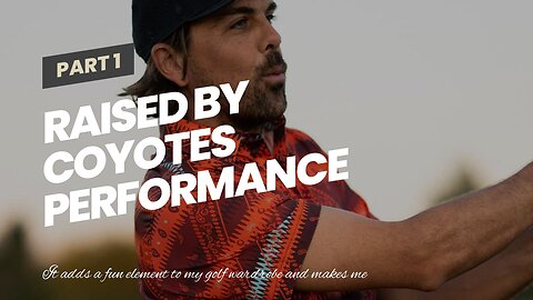 Raised by Coyotes Performance Golf Polo