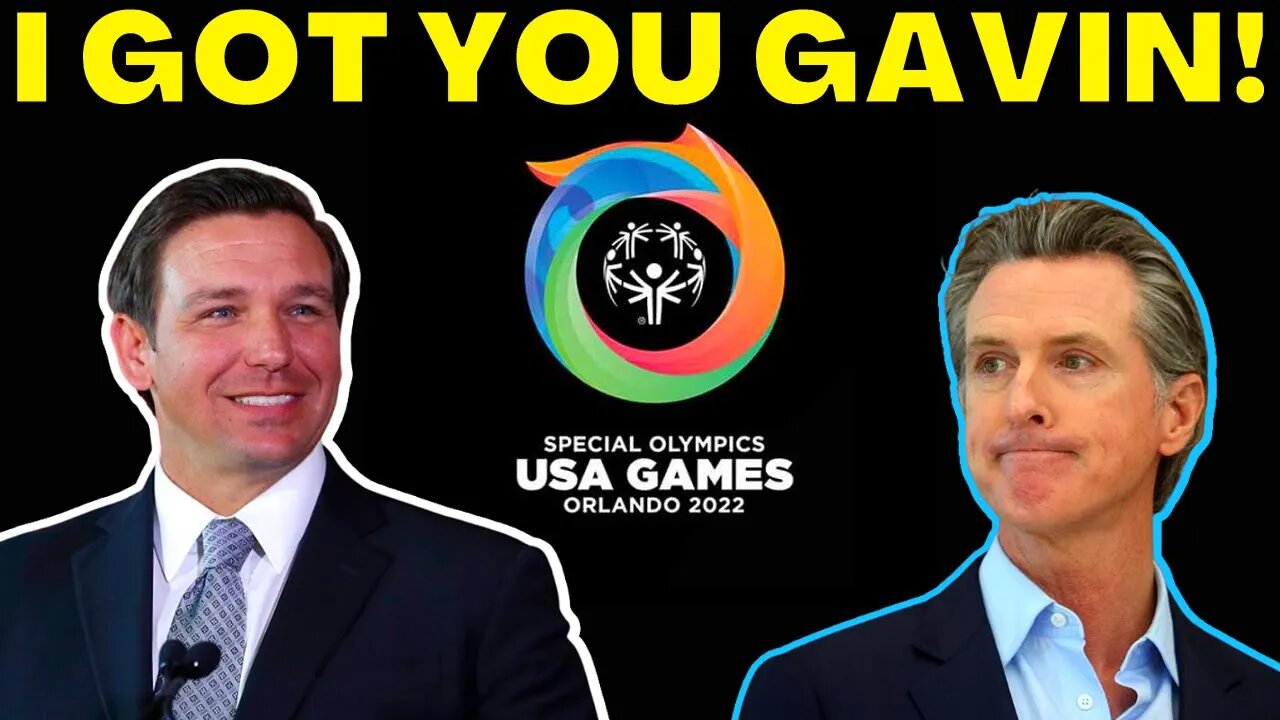 Ron DeSantis SLAMS Radical California Governor Gavin Newsom after ATTACK over Special Olympics!