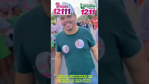 LUCYANA GENÉSIO E THAIZA HORTEGAL SÃO RECEBIDAS COM FESTA, EM CAMINHADA NA CIDADE DE PERI-MIRIM