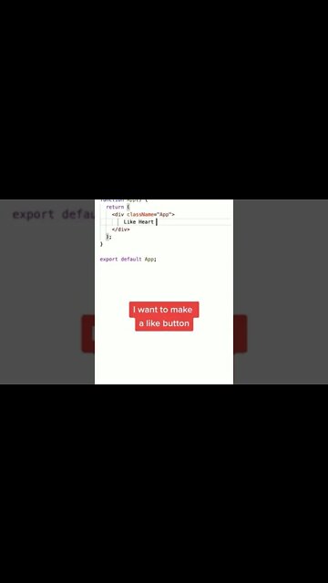 APRENDA A PROGRAMAR DE FORMA DESCOMPLICADA ! CRIAR BOTÃO DE LIKE COM REACT / JAVASCRIPT