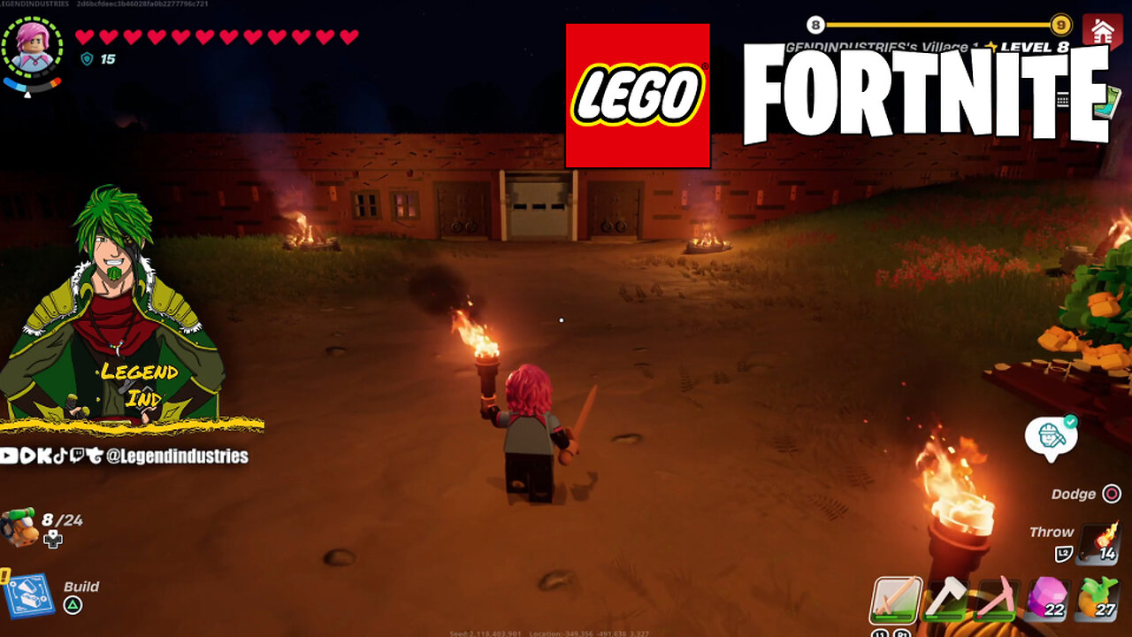 🔴LIVE ⚡️ Workin on the Village ⚡️ Pirate VTuber ⚡️ LEGO Fortnite