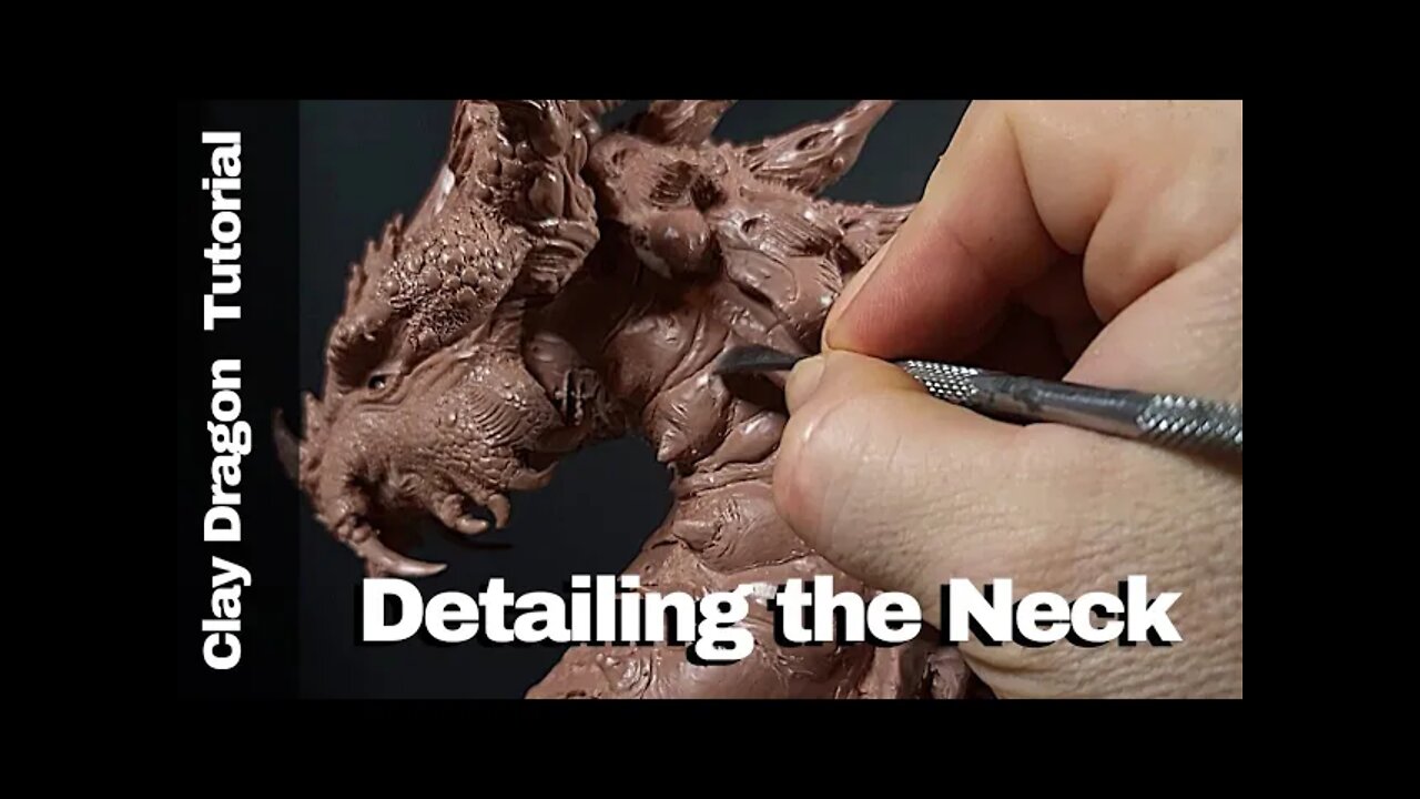 Dragon Sculpting Tutorial | Detailing the Neck