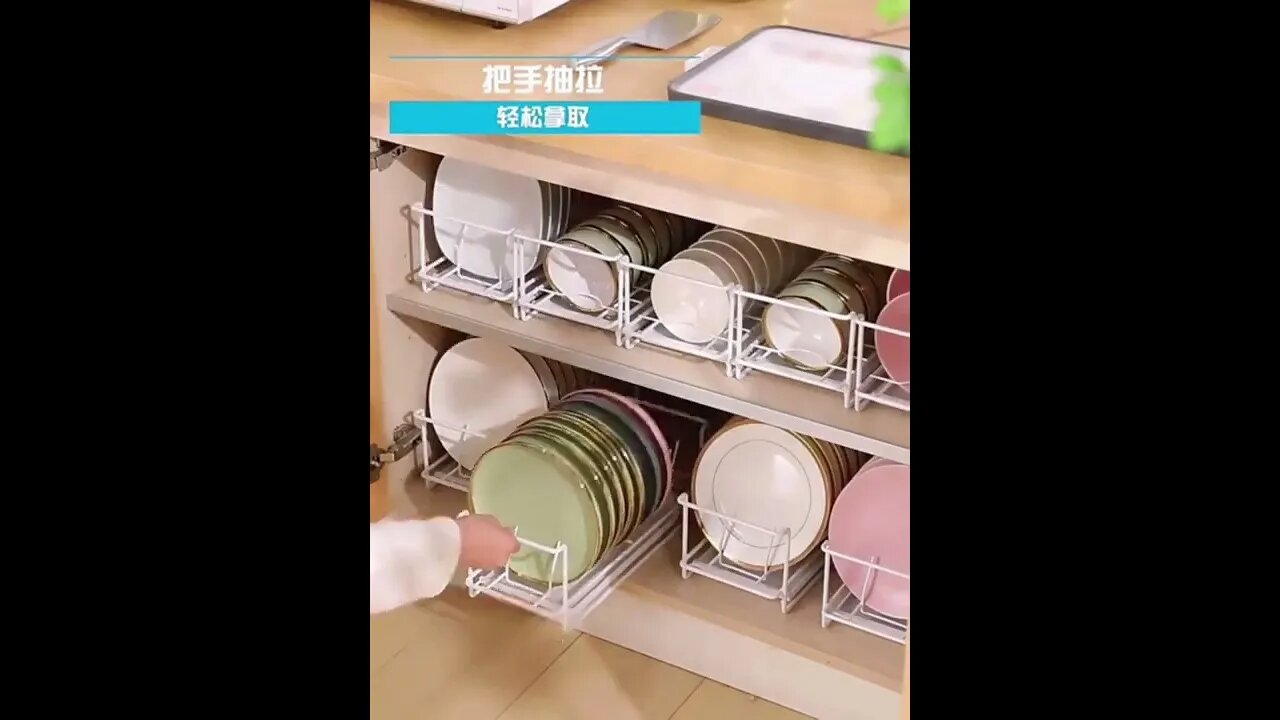 kitchen dish drainer rack | dish drying rack over sink | Adjustable Dish Drying Rack #short2