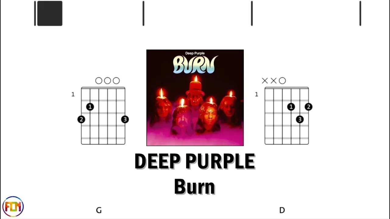 DEEP PURPLE Burn - Guitar Chords & Lyrics HD