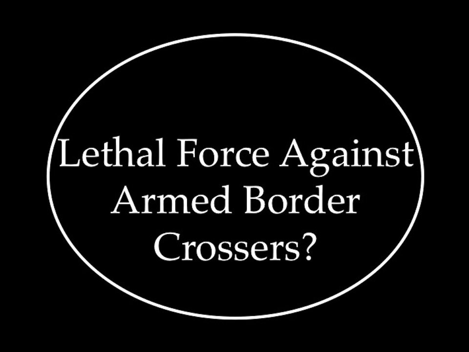 Lethal Force Against Armed Border Crossers?