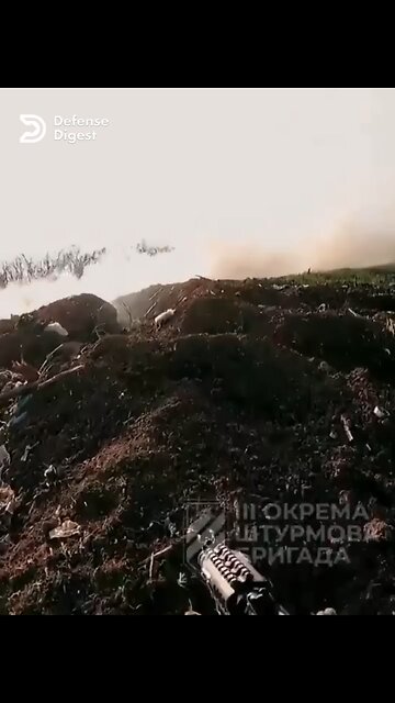 Ukrainian Tank Chases Down Russian Soldiers in an Open Field.