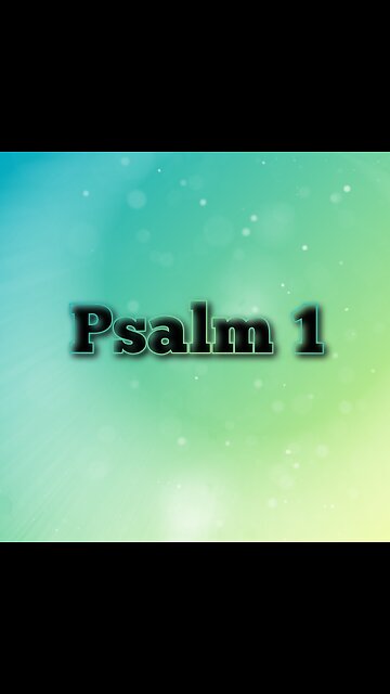 Psalm 001